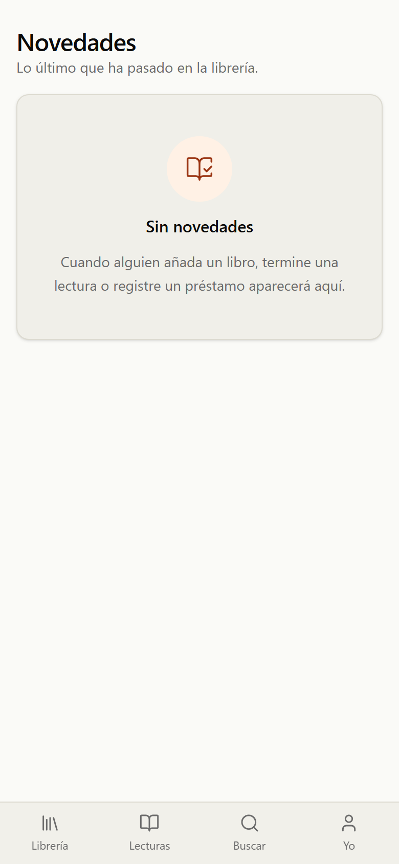 Feed de novedades con la actividad reciente de la casa